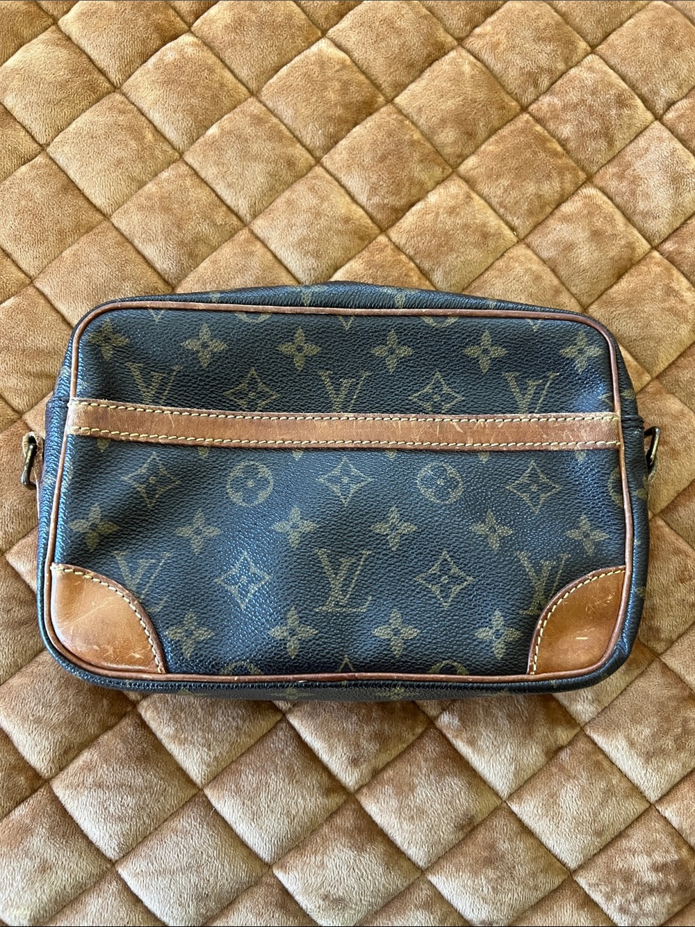 Louis Vuitton Monogram Canvas Men’s Belt/Clutch Bag in Brown and Tan